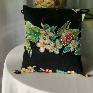 🎁Barefoot Attitude satin purse.  Black.  Excellent pre owned condition.